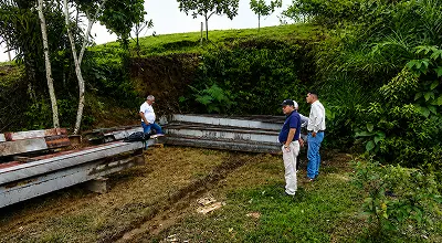 Inicio de las labores de desmonte