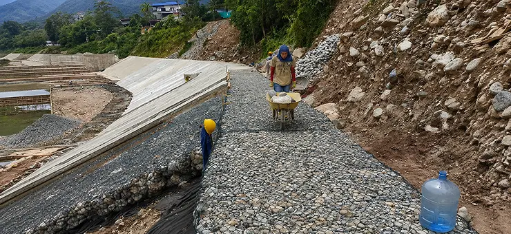 Transporte de material en obra