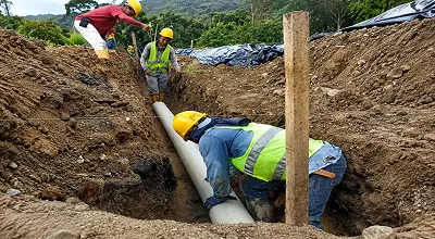 Instalación de tubería sanitaria